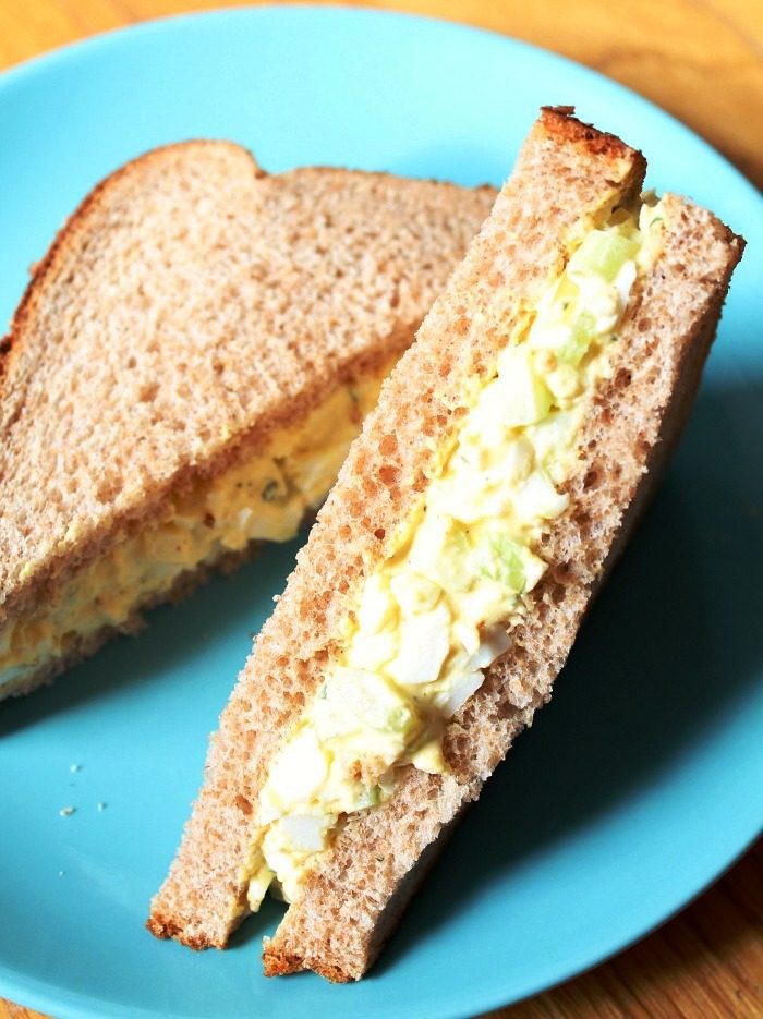 Classic egg salad sandwich filling