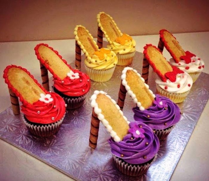 High heel cupcakes