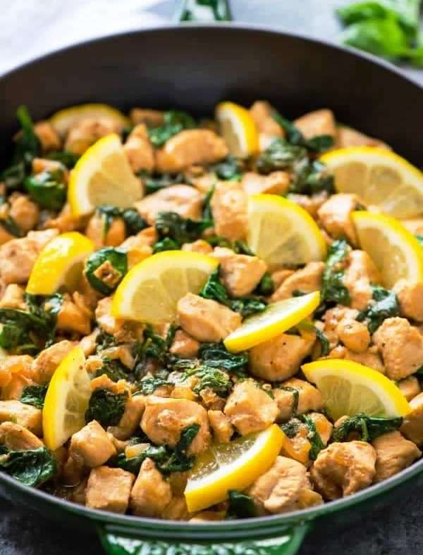 Lemon basil chicken