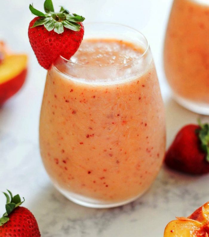 Strawberry-peach-smoothie
