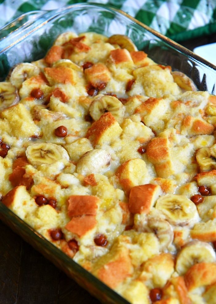 Easy banana bread pudding recipe