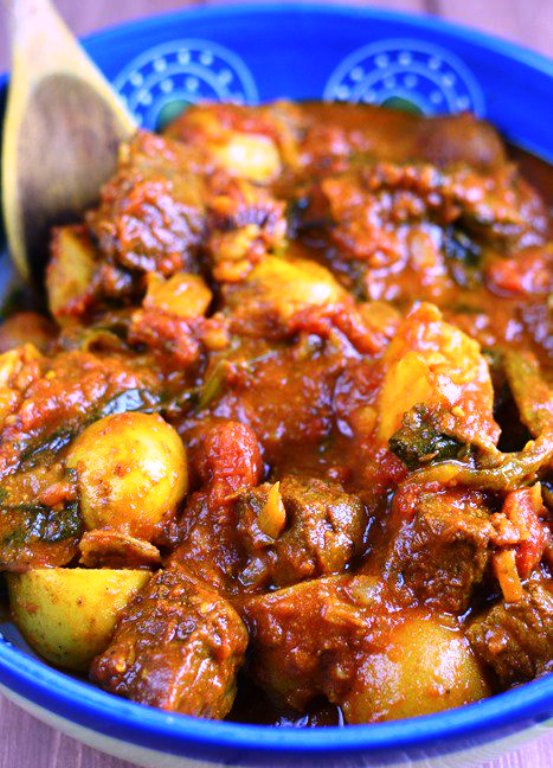 Beef and potato curry