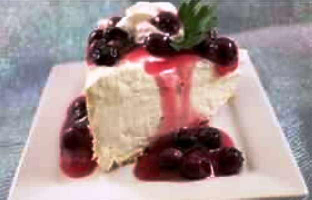 Fluffy two step cheesecake