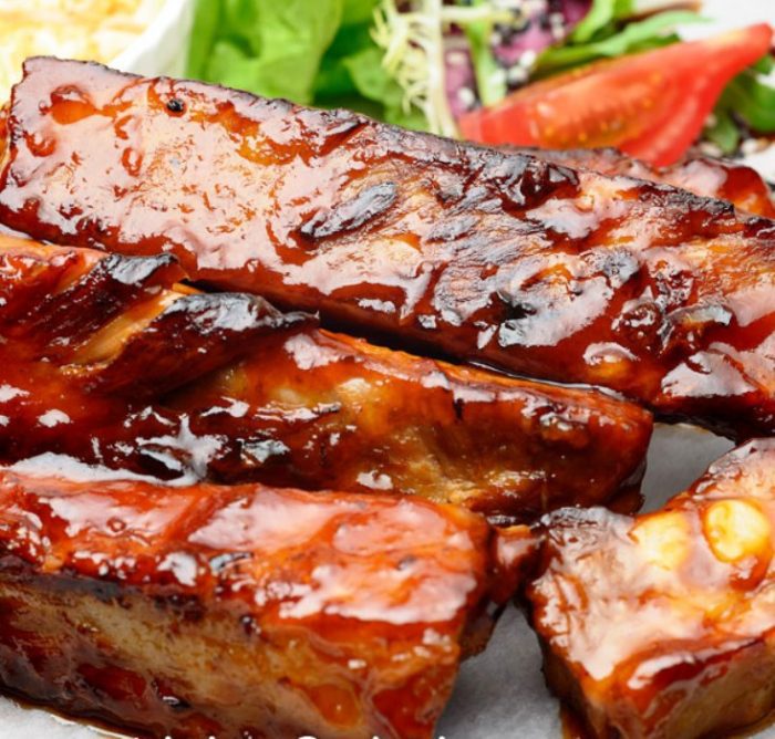 3 ingredient sweet pork ribs recipe