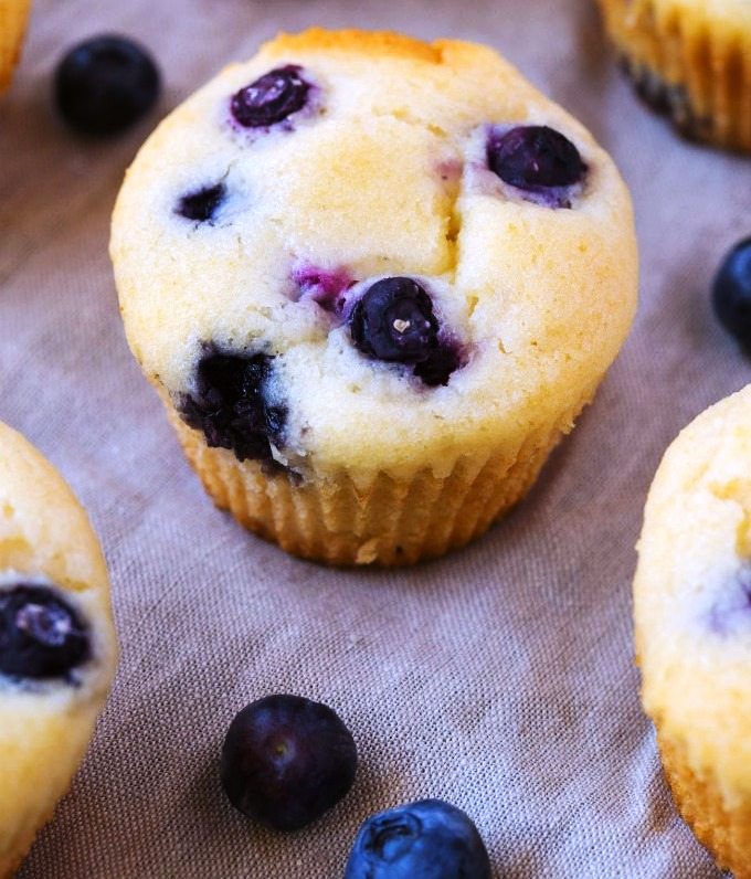 Fat free flourless blueberry muffins (sugar free, vegan, gluten free)