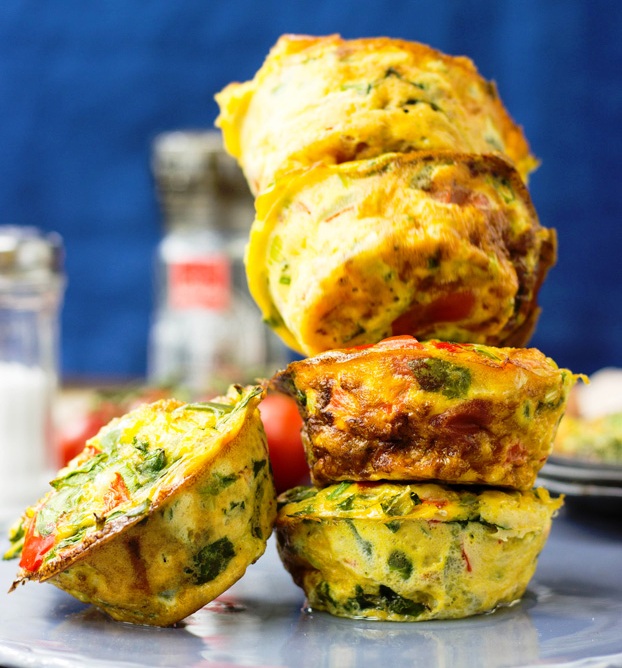 Low carb egg breakfast muffins