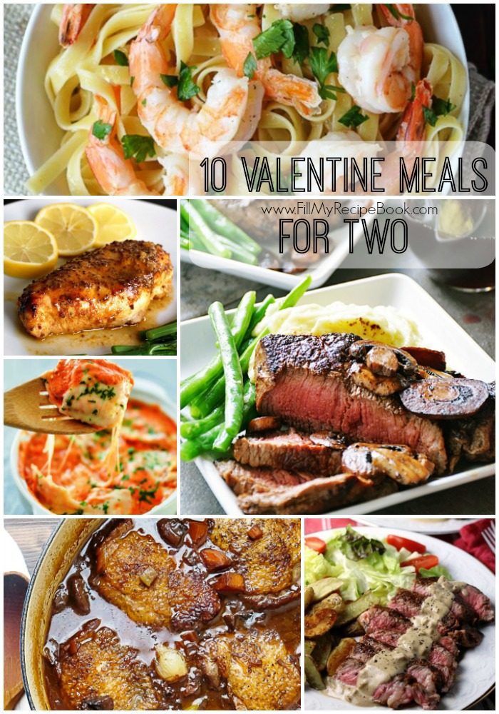 10 Valentine Meals for Two - Fill My Recipe Book