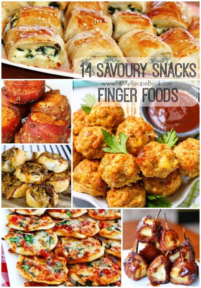 14 Savoury Snacks Finger Foods - Fill My Recipe Book