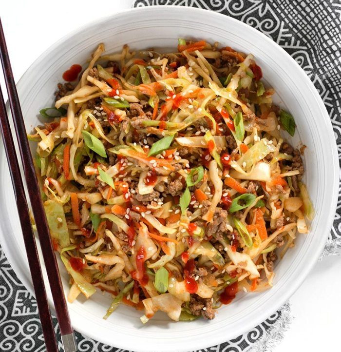 Beef and cabbage stir fry 