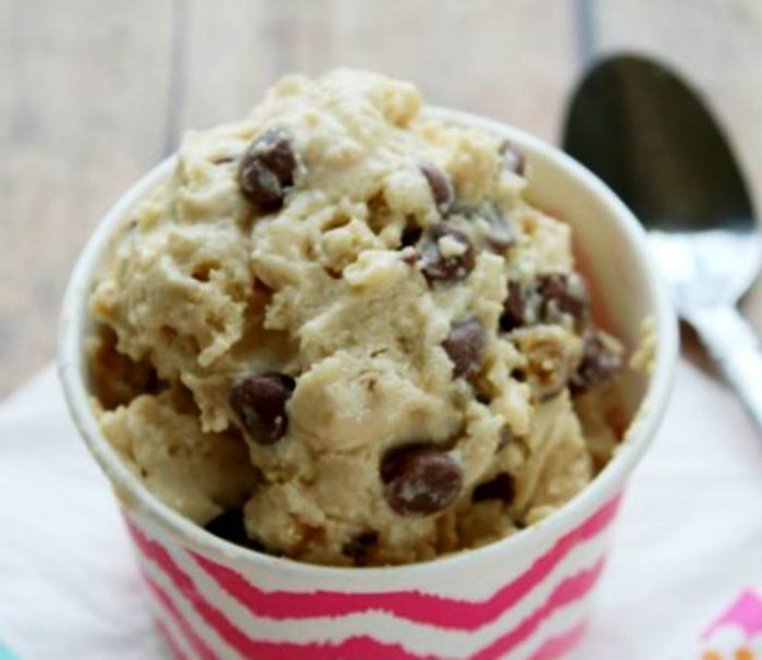 Chocolate chip cookie dough frozen yogurt recipe.