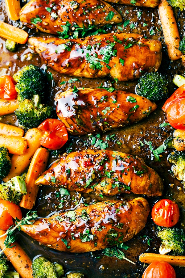 Sweet balsamic chicken and veggies