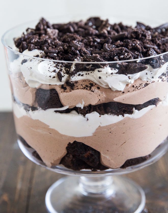 Oreo brownie trifle.