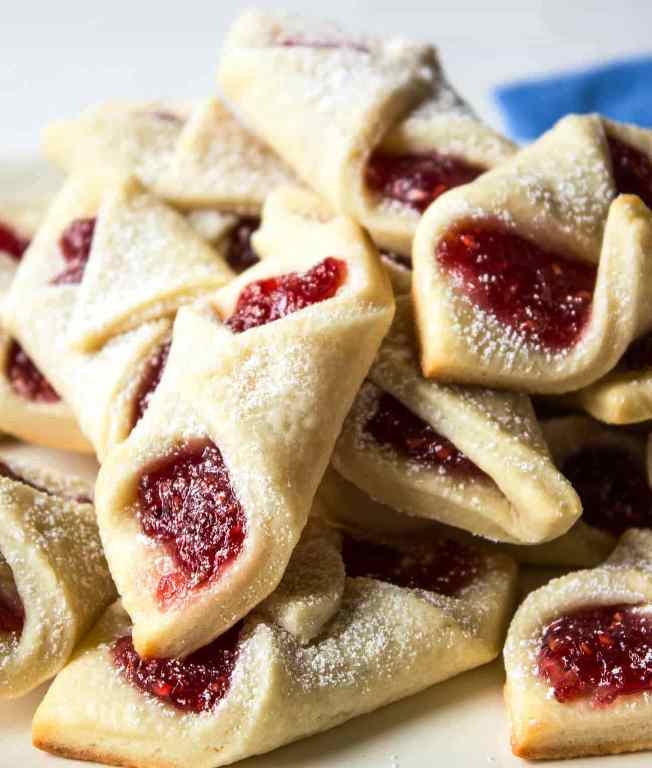 A soft cookie filled with raspberry jam, these raspberry bow tie cookies always get plenty of raves!