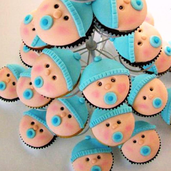 Baby face cupcakes Ideas