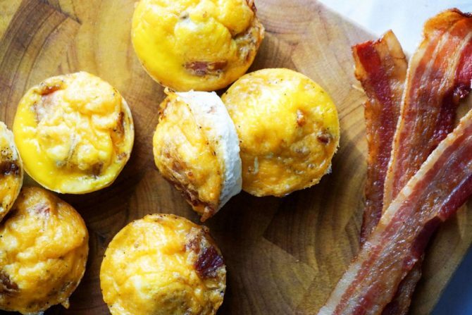 Bacon and egg cups