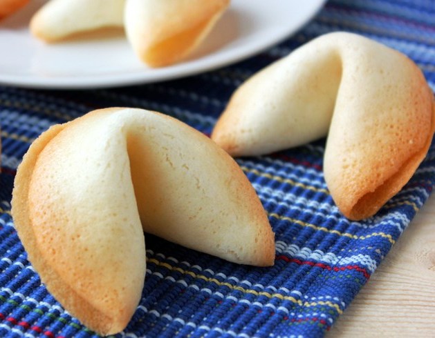 Homemade fortune cookies