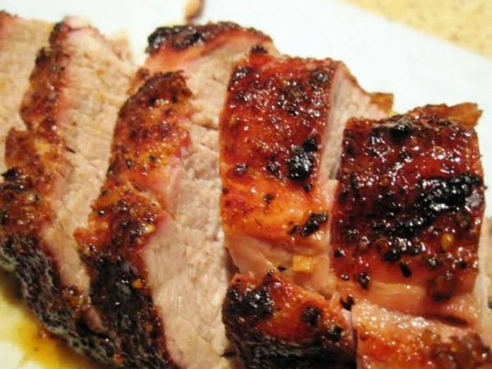 Molasses-glazed-grilled-pork-tenderloin