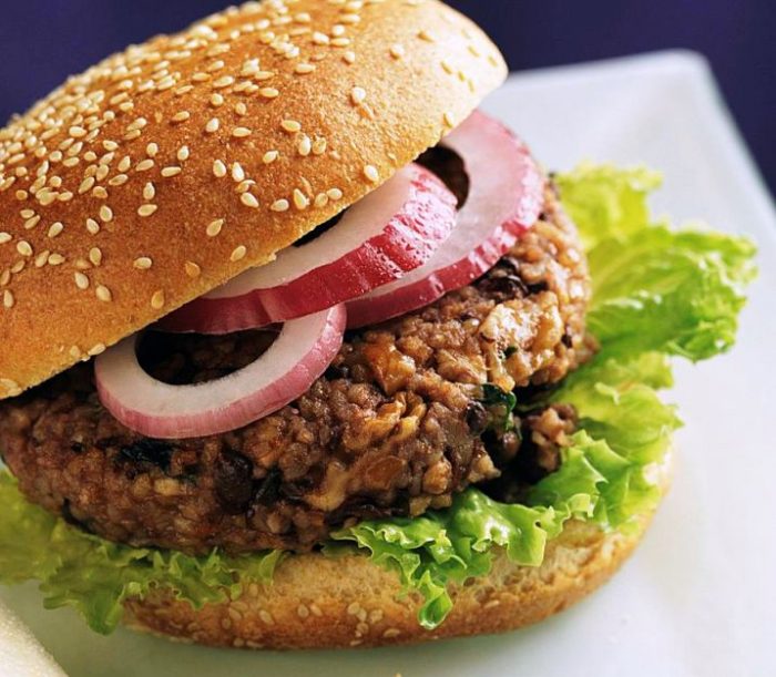 Mushroom burger recipe