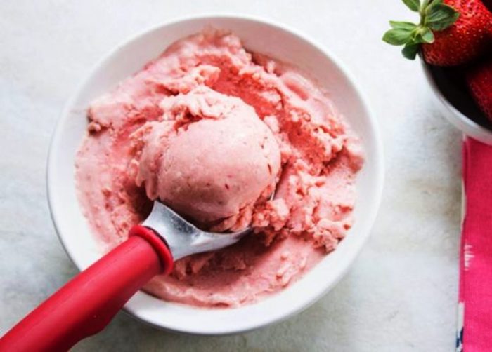 If you're looking to go all-natural with your diet but still crave sweet things once in a while (okay, all the time), then you came to the right place! This Strawberry Banana Ice Cream is made from natural ingredients, and can be altered to your liking. 