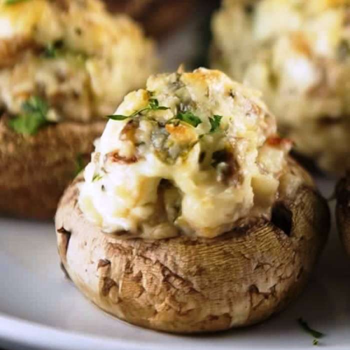 Classic stuffed mushrooms 