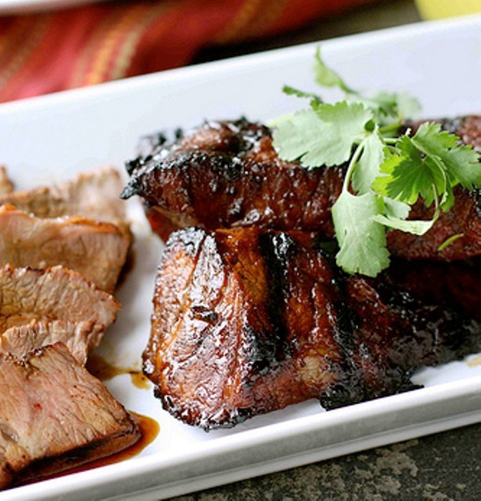 Grilled-tri-tip-steak-with-molasses-chili-marinade-recipe