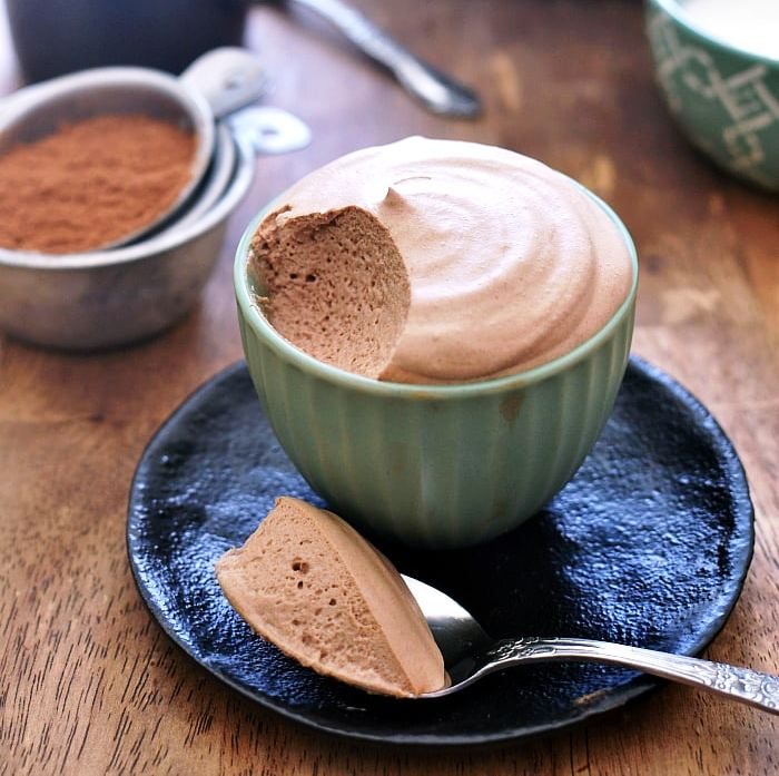 Deliciously light, fluffy chocolate mousse