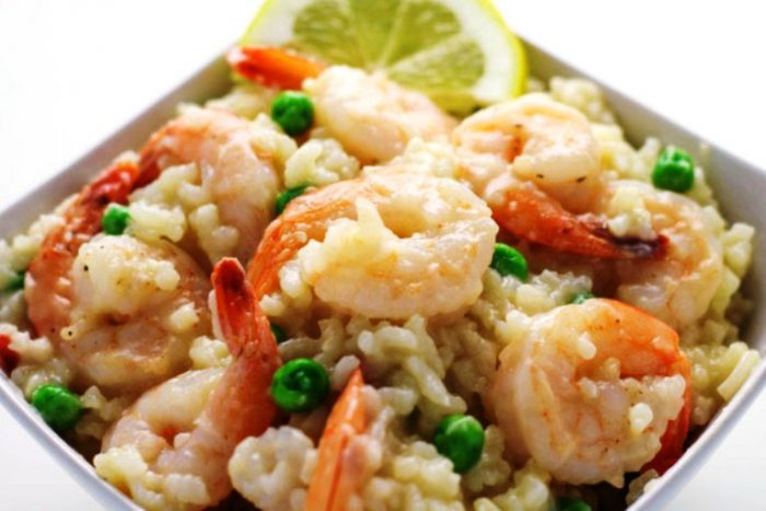 This Easy Shrimp Risotto with Peas can be made in under 30 minutes and it’s so much cheaper making this at home vs. ordering it in a restaurant. Perfect for a ‘date night’ at home!