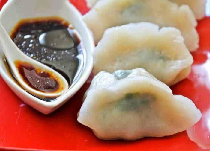  I couldn’t wait to try making gluten-free dumplings for my son. The gluten-free dumpling dough is quite fragile as there is no gluten in the dough; however, it cooks up great, with a nice chewy texture. The good news that is gluten-free doesn’t mean taste free. These gluten free Chinese dumplings are absolutely delicious!