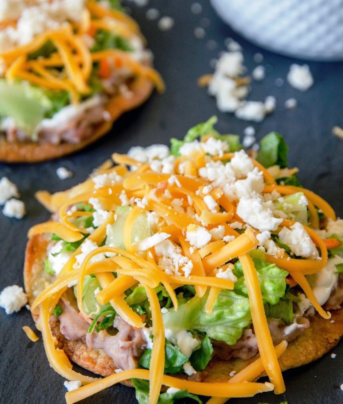 These crunchy 10 Minute Oven Baked Tostadas take just minutes to make and are so much better for you than frying. Add any of your favorite toppings and you’ve got a delicious, family friendly meal in a flash!