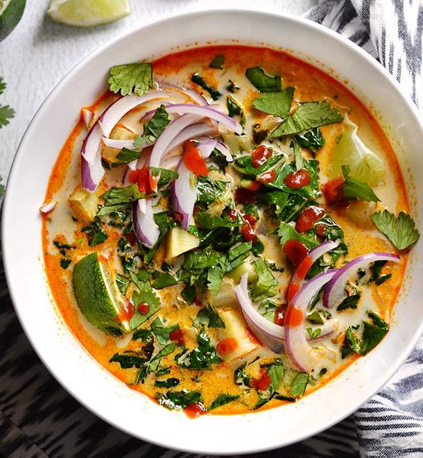 Thai curry vegetable soup