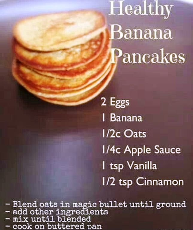 Healthy banana pancake