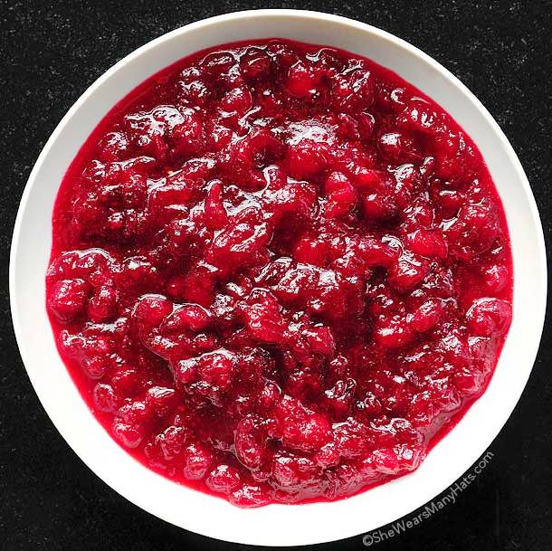 When it comes to preparing the traditional holiday meal, Homemade Cranberry Sauce has got to be the easiest, if not most colorful, dish to prepare.