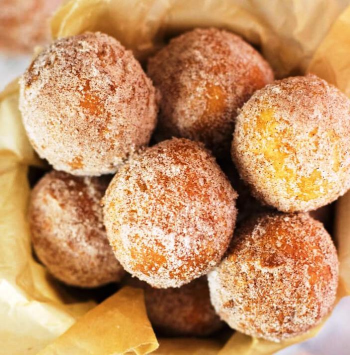 Easy homemade glazed doughnut holes