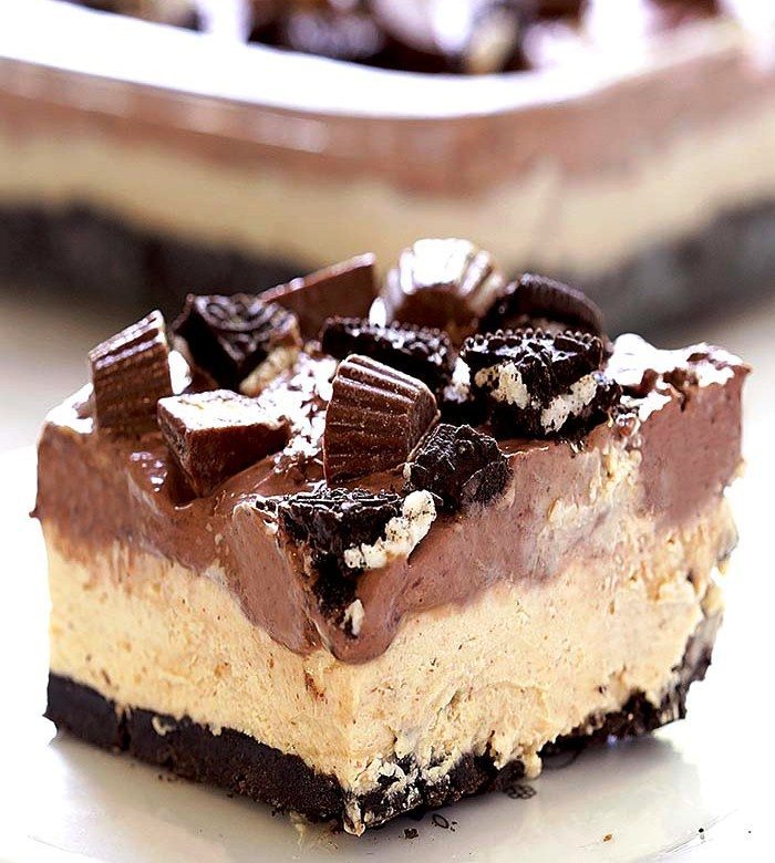 No bake chocolate peanut butter dessert