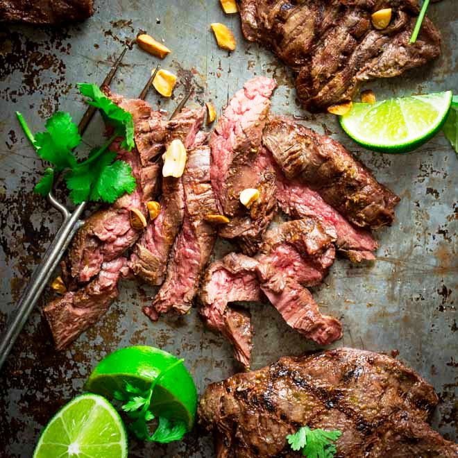 Grilled-thai-coconut-lime-skirt-steak