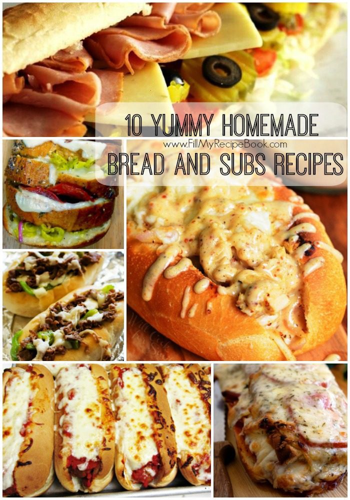 10 yummy homemade subs recipes