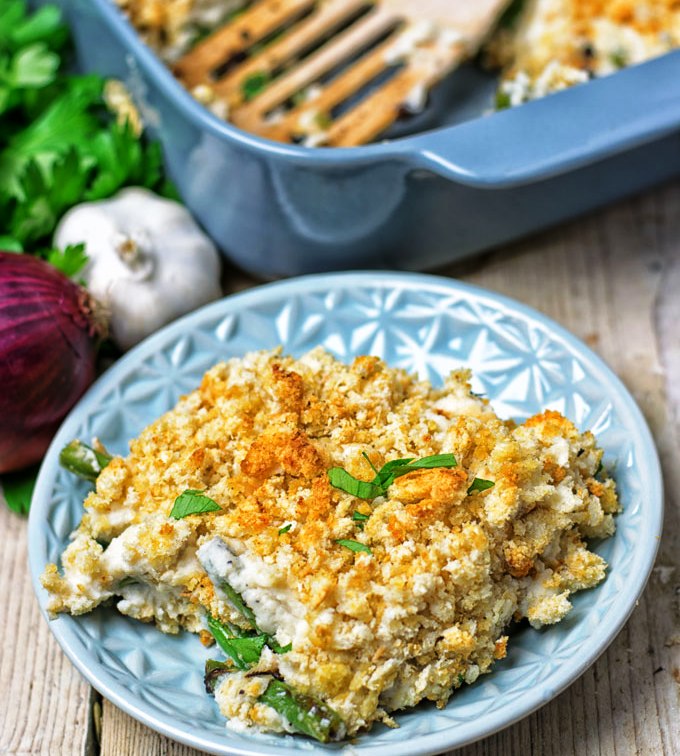 Mashed-cauliflower-green-bean-casserole