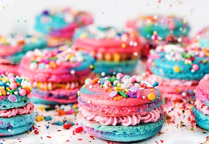 Unicorn-macarons