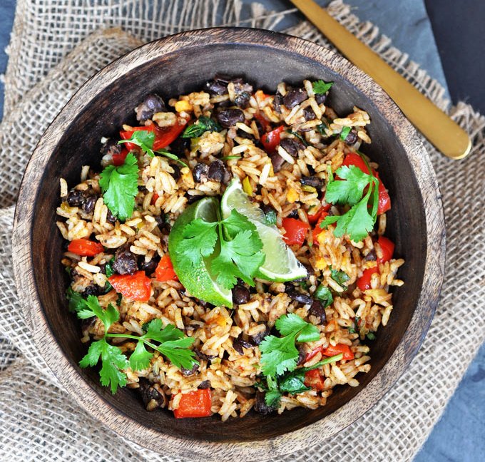 Veggie-loaded-black-beans-and-rice