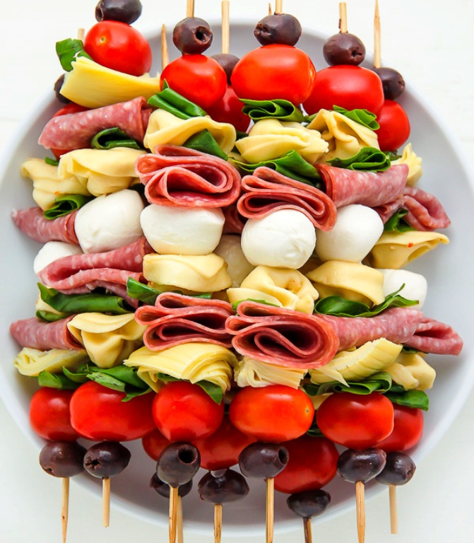 Antipasto skewers