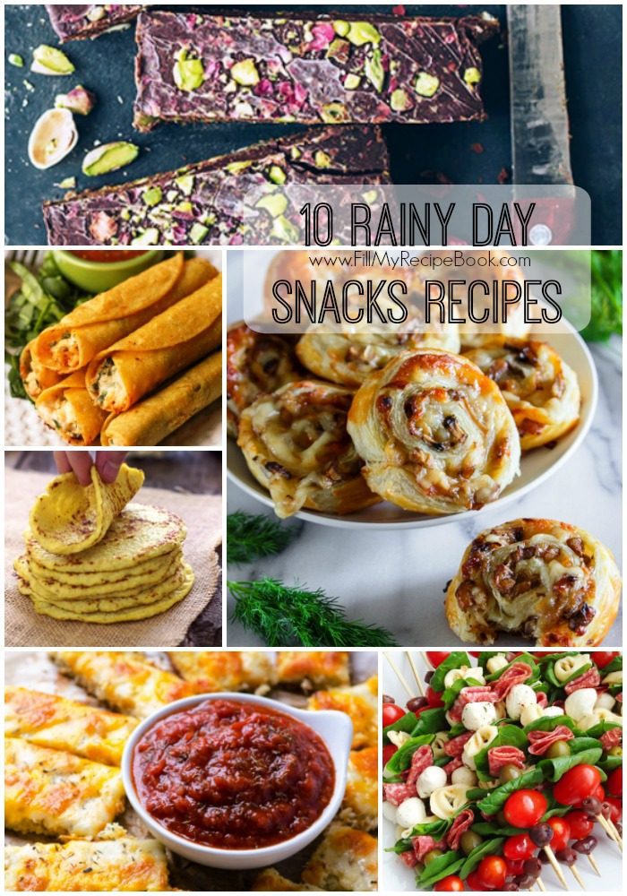 10 Rainy Day Snacks Recipes - Fill My Recipe Book