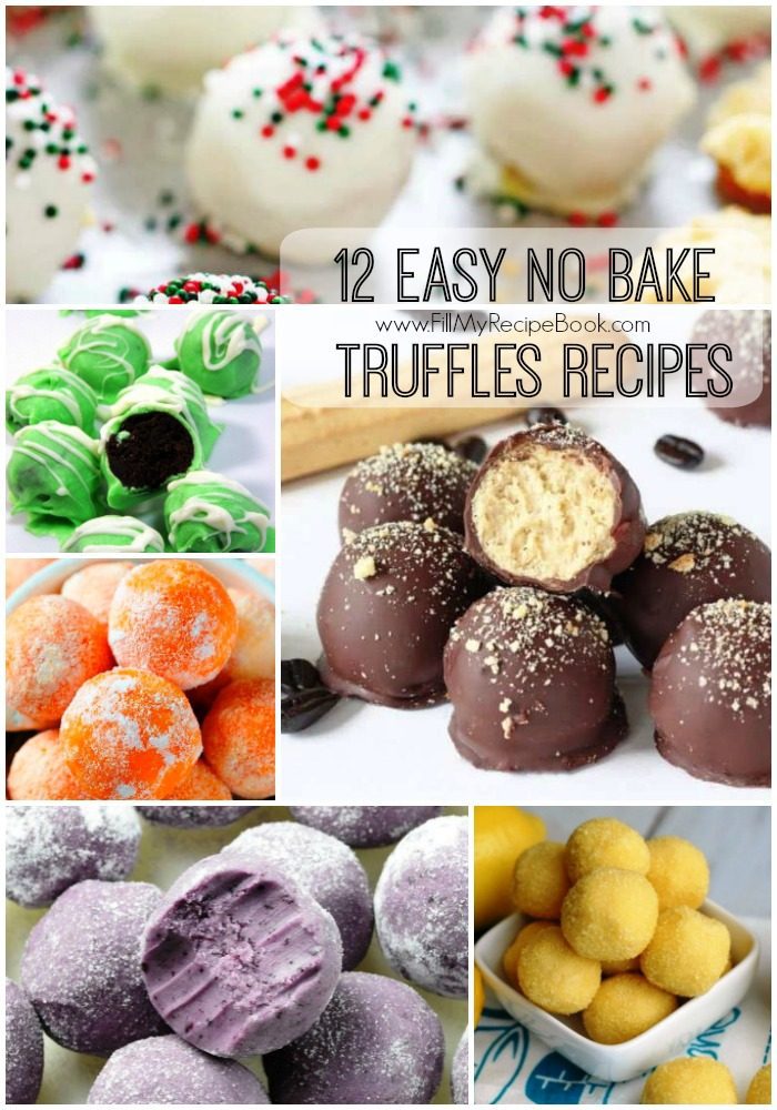 12 Easy no bake Truffles Recipes - Fill My Recipe Book
