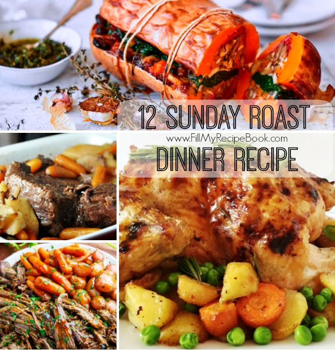 12 Sunday Roast Dinner Recipe - Fill My Recipe Book