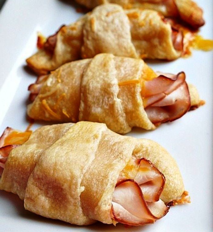 Turkey and cheese crescent rolls