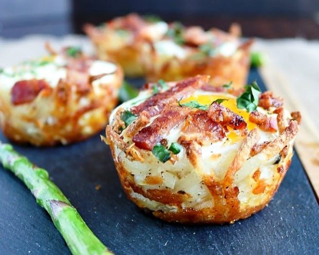 Hash-brown-egg-nests muffins