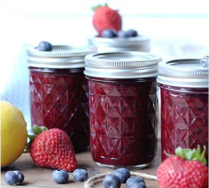 This Homemade Mixed Berry Jam canning recipe is so delicious you’ll want to put it on everything from pancakes and toast to waffles and ice cream.