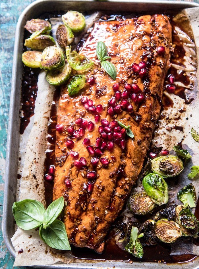 Pan-roasted-pomegranate-glazed-salmon