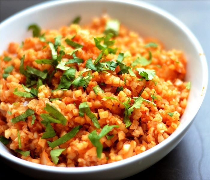 This Cauliflower Spanish Rice is full of flavor and super easy to make.