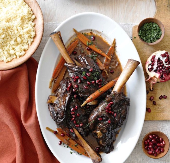 Pomegranate-merlot-braised-lamb-shanks