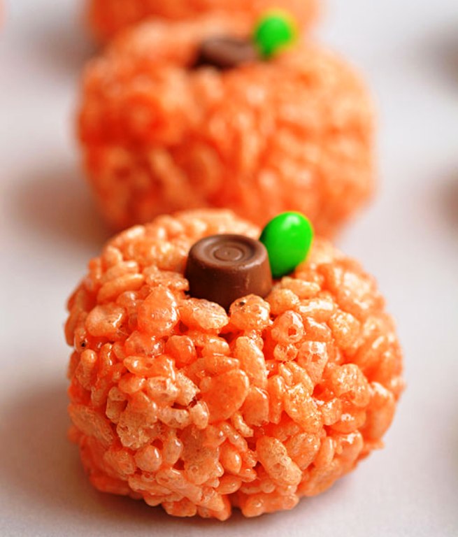 Rice-krispie-treat-pumpkins